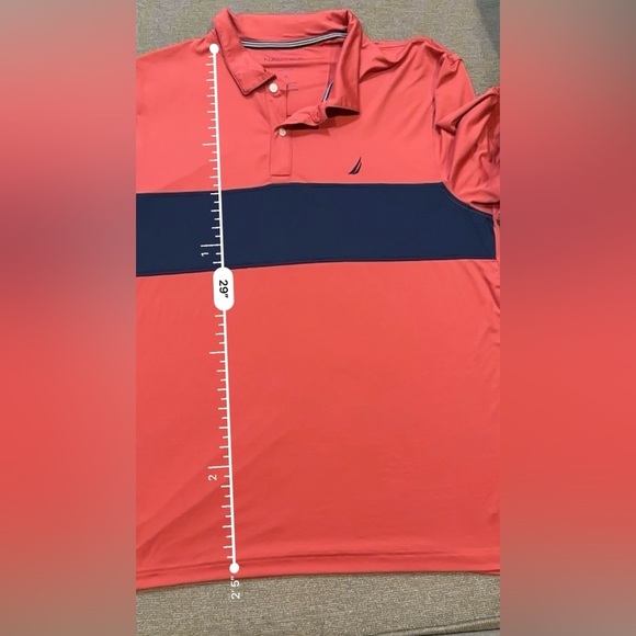 Nautica Color Block Classic Fit Shirt Sporty Design - Picture 10 of 11